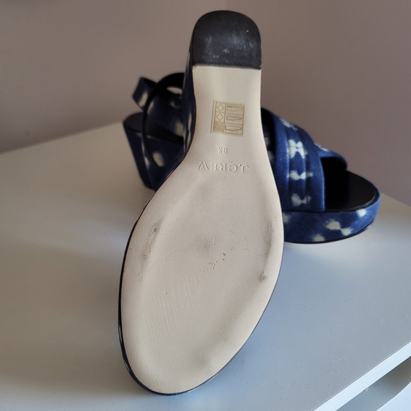 J.Crew Marcie tiedye slingback platforms - Picture 3 of 3
